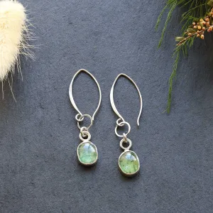 Midori - Modern Kyanite Silver Earrings