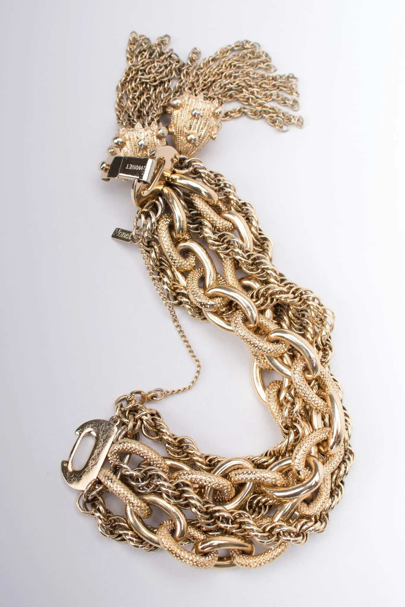 Mixed Chain Tassel Bracelet