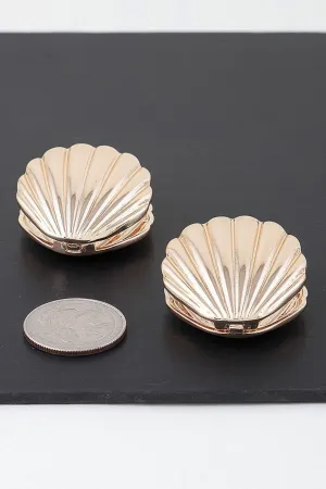 Modern Clam Shell Earrings