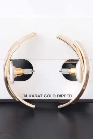 Modern Crossed Paths Earrings