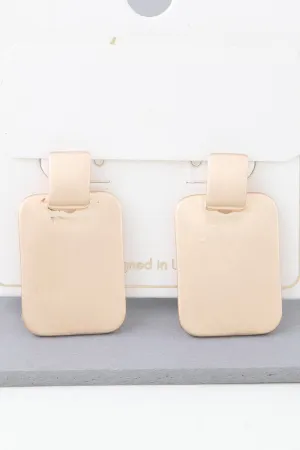 Modern Flat Cubic Earrings