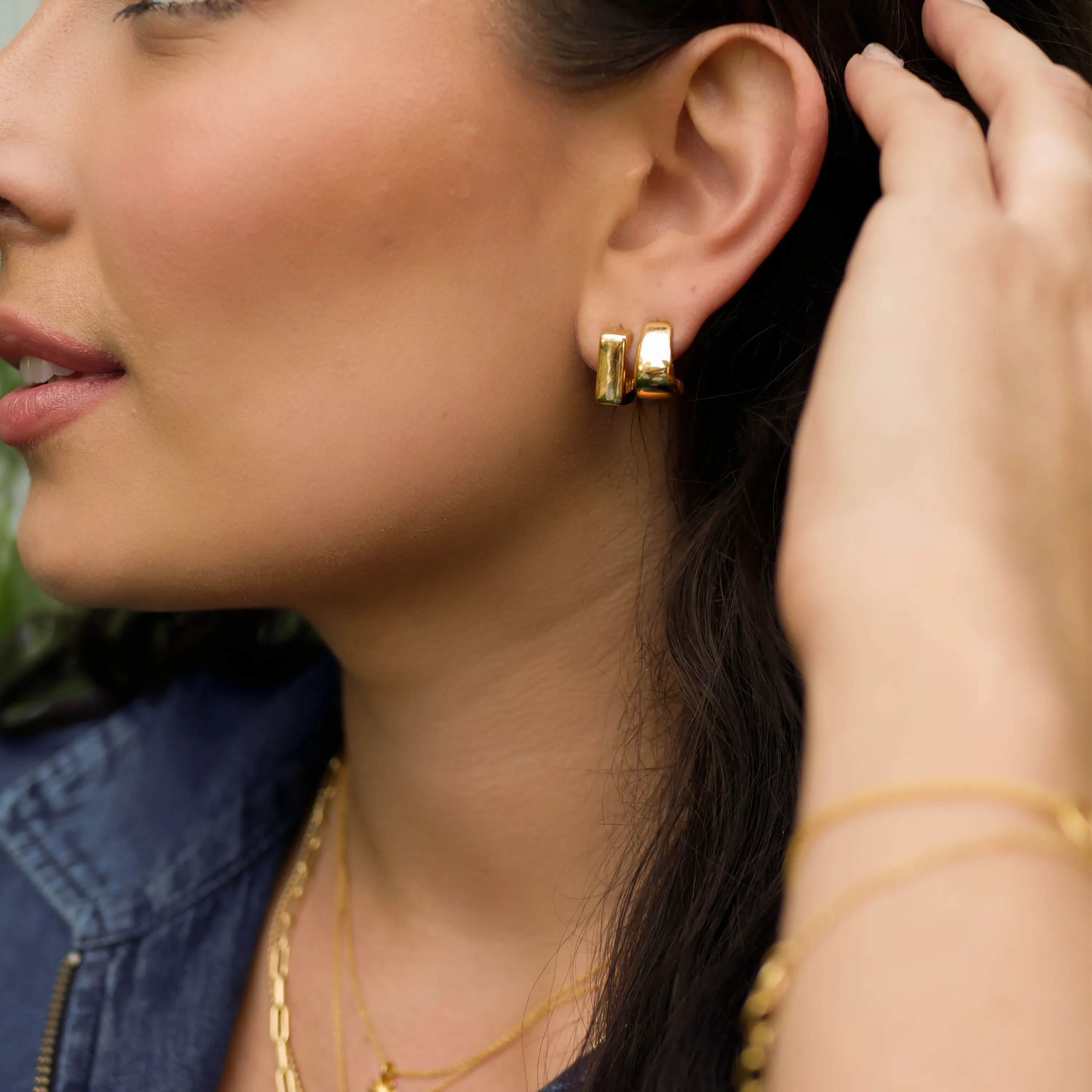 Modern Hoop Earrings