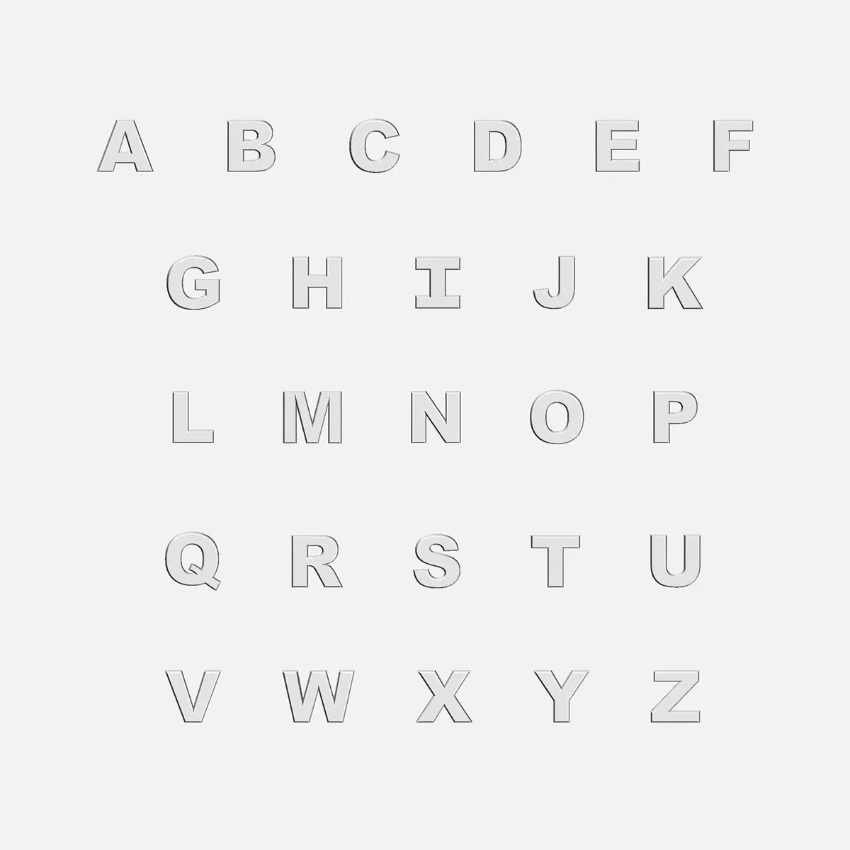 Modern Initial Stud Earrings