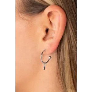 Modern Model - Silver Earrings