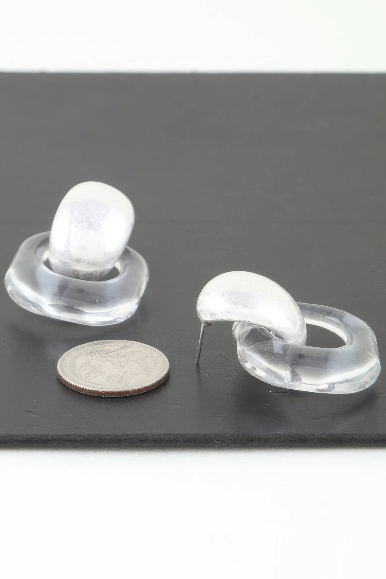 Modern Transparent Drop Earrings