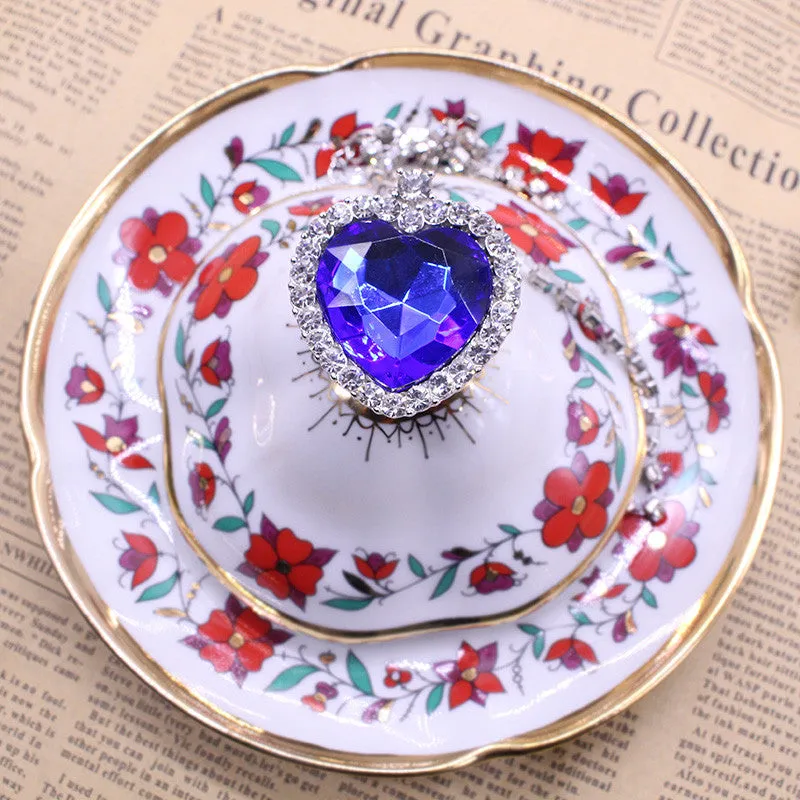 Movie Titanic Heart Of The Ocean Necklace Crystal Pendant Necklaces & Pendants Women Jewelry collares