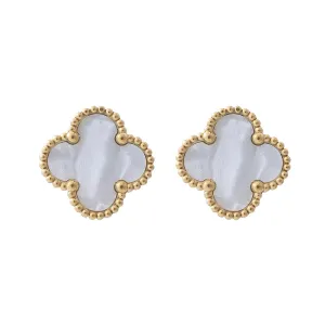 Murphy Clover Earrings (White)