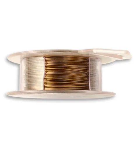 Natural Brass Wire, 24ga, (90ft)