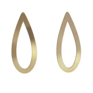NB GOLD OVAL EARRINGS