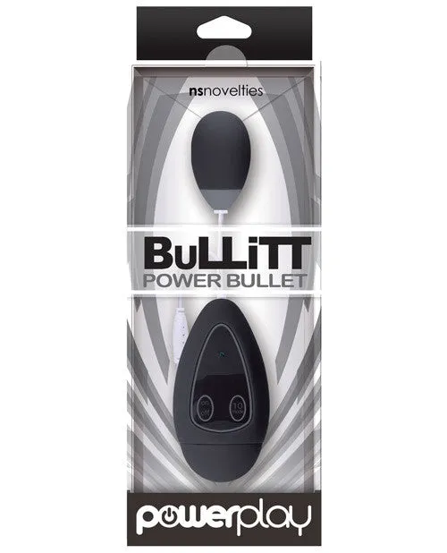 Ns Novelties Powerplay Bullitt Power Bullet Single - Black