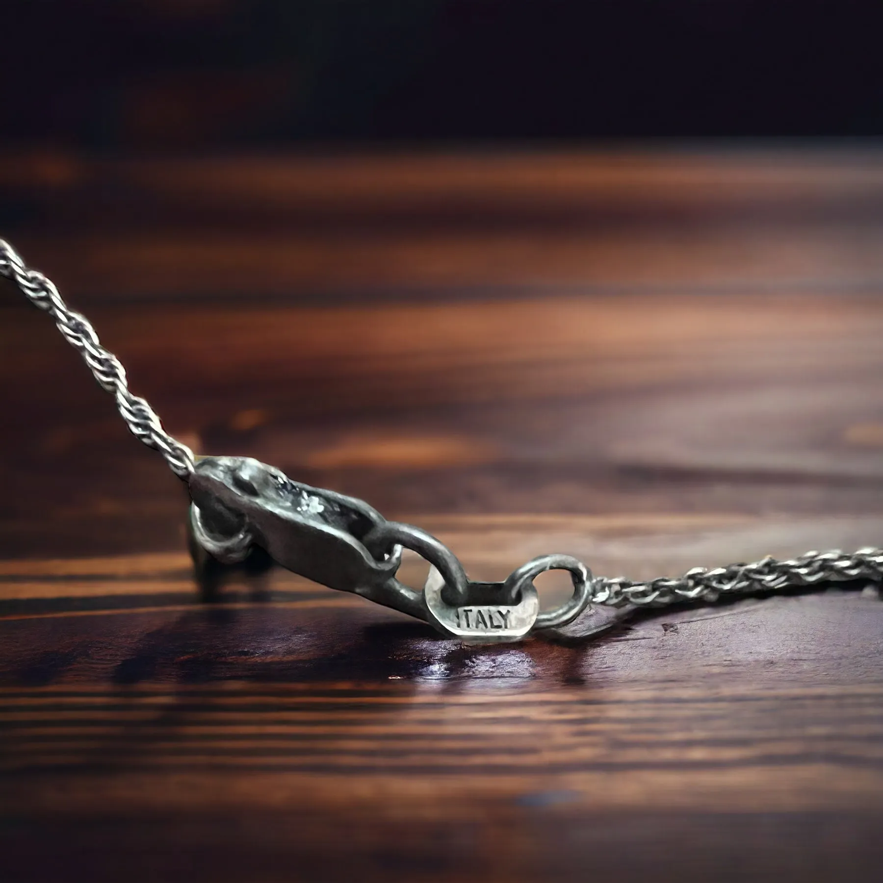 Oxidized 18 inch Sterling rope chain - 1 mm thick