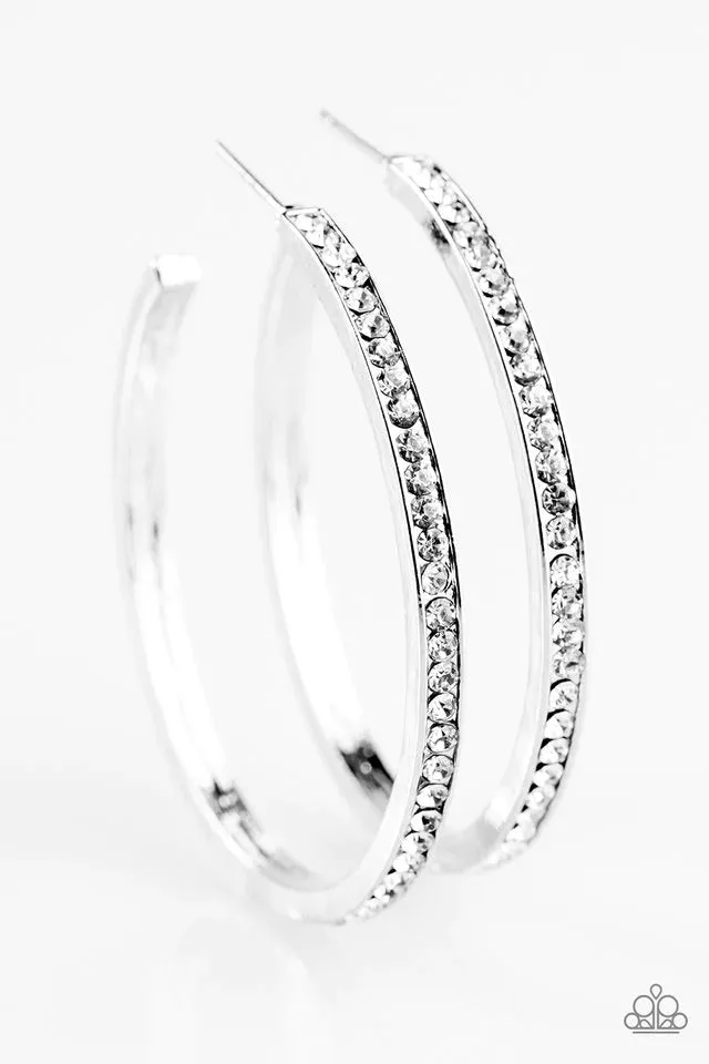 Paparazzi Earring ~ Celebrity Sparkle - White