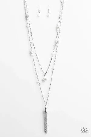 Paparazzi Necklace ~ After Midnight - White