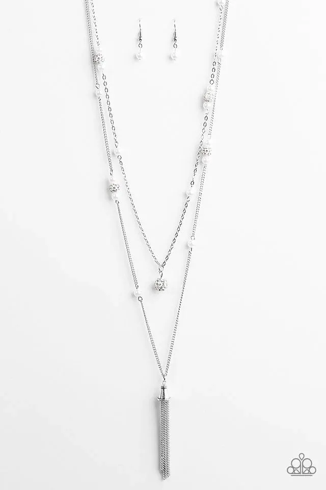Paparazzi Necklace ~ After Midnight - White