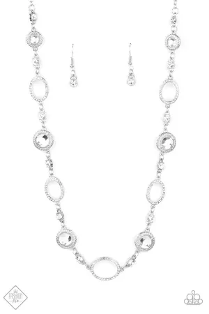 Paparazzi Pushing Your Luxe White Short Necklace - Fashion Fix Fiercely 5th Avenue November 2020