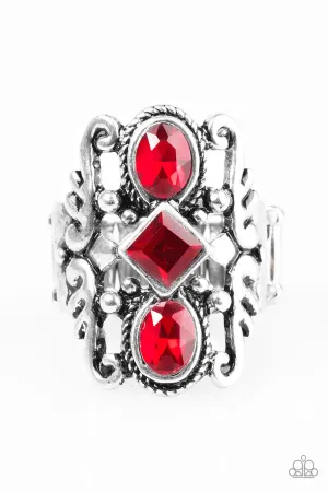 Paparazzi Ring ~ Tiki Twinkle - Red