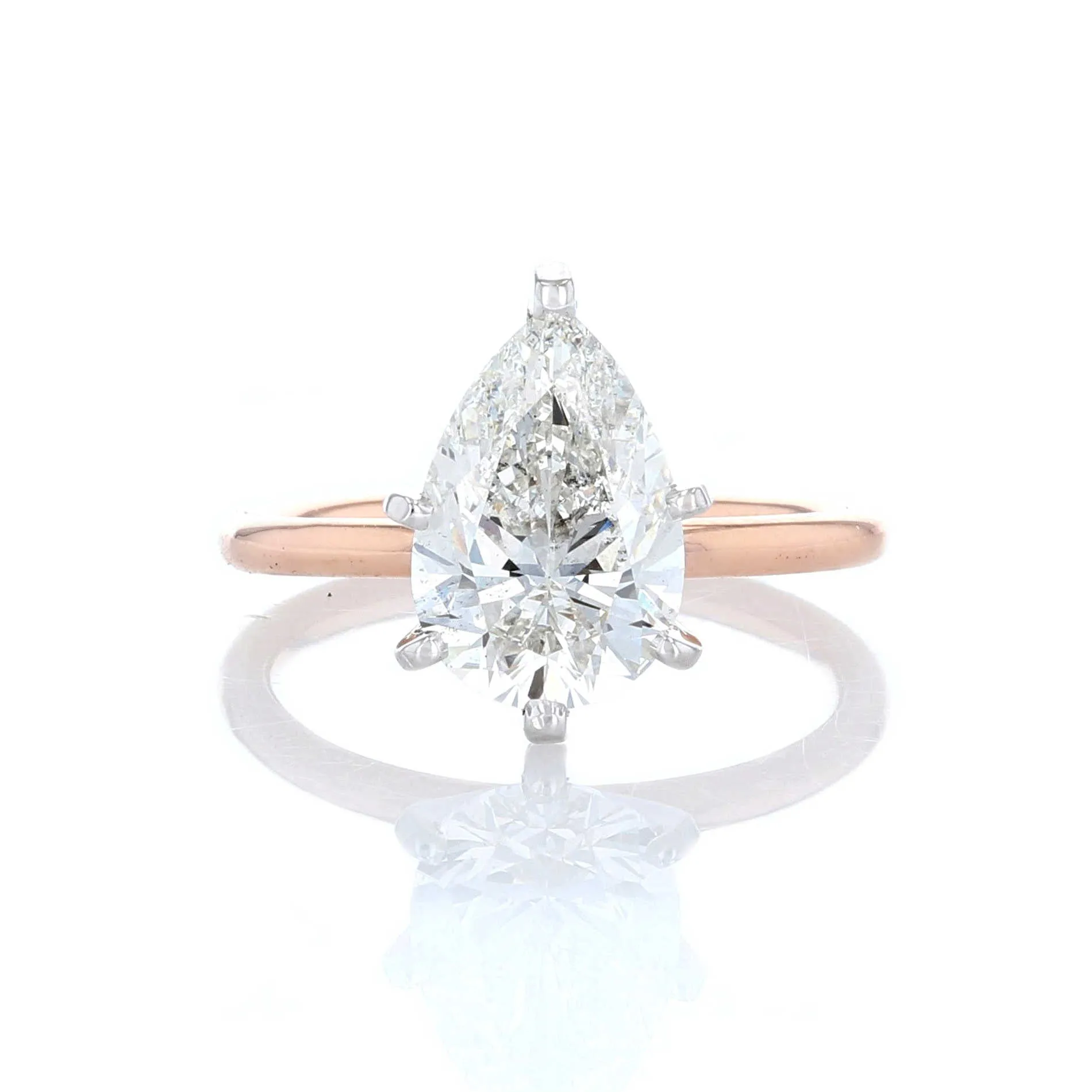 Pear Solitaire Diamond Engagement Ring
