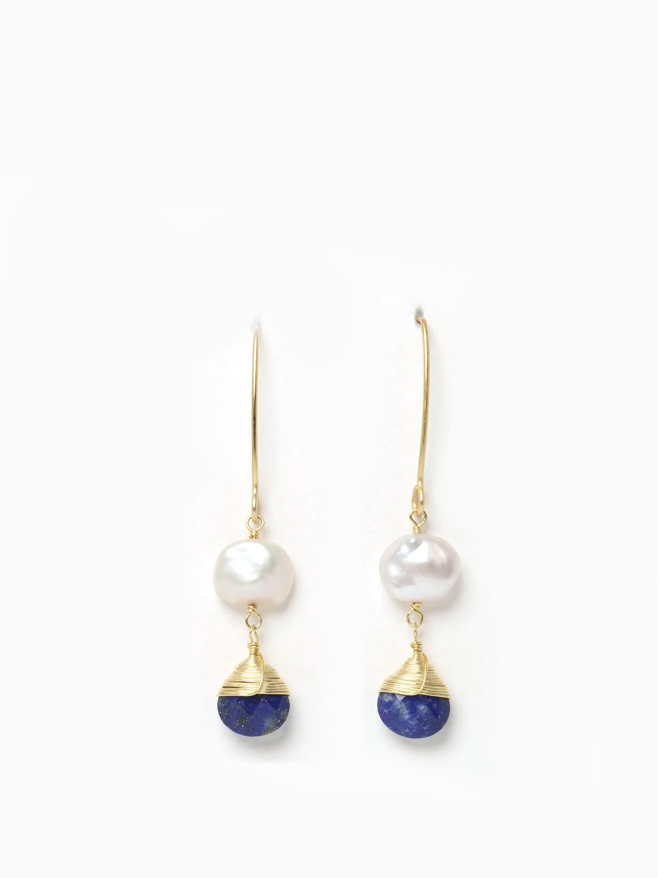 Pearl & Gemstone Drop Danglers
