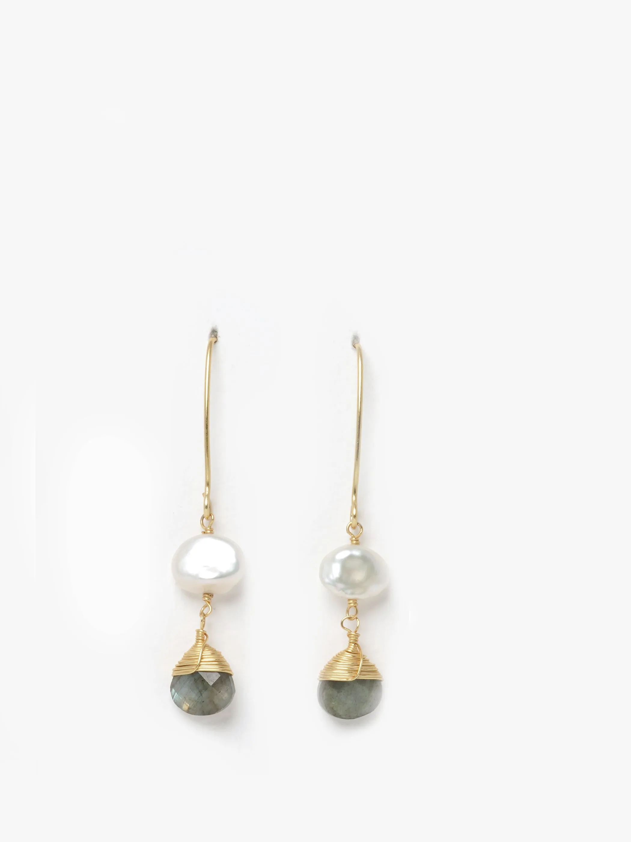 Pearl & Gemstone Drop Danglers