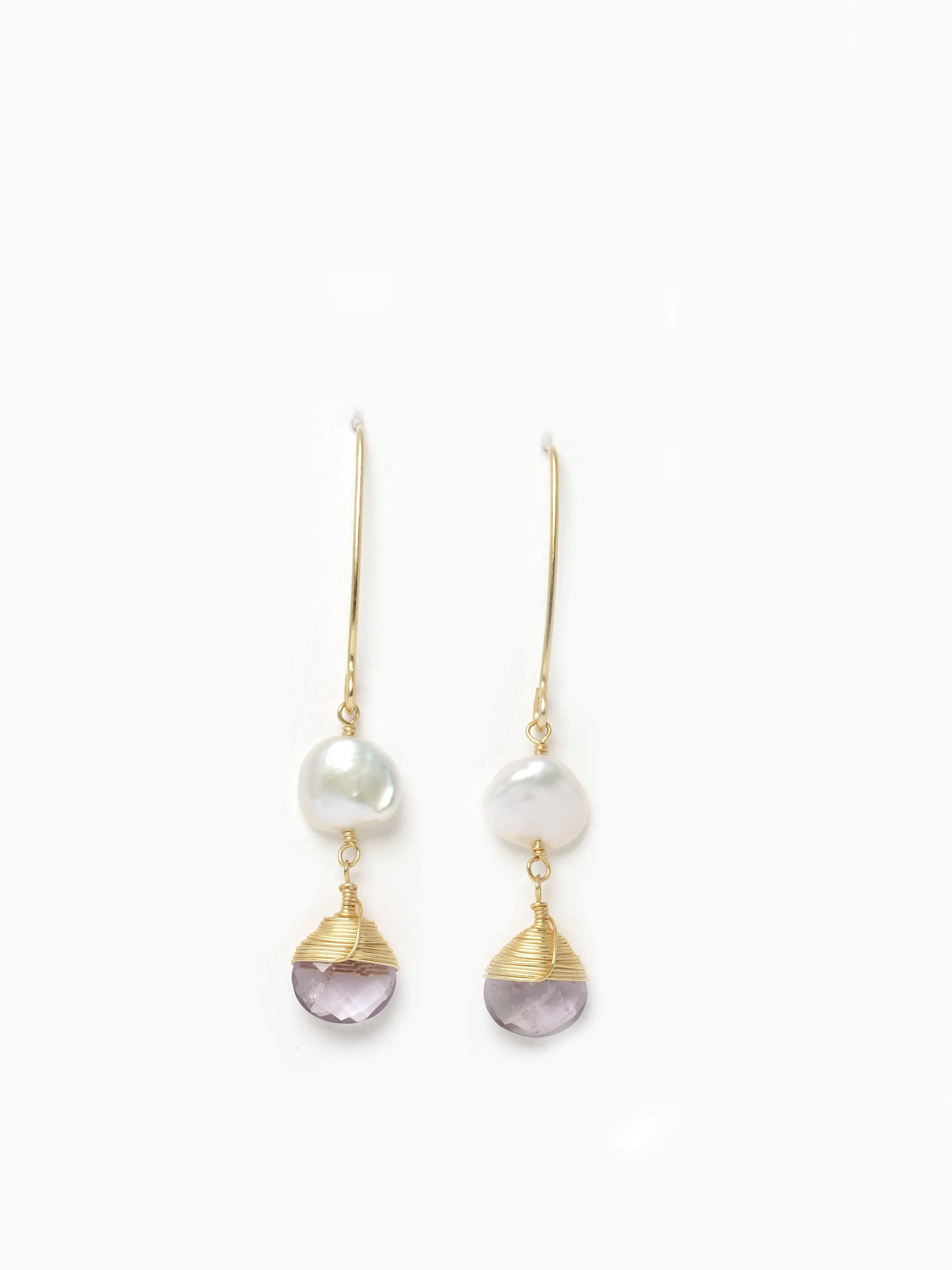Pearl & Gemstone Drop Danglers