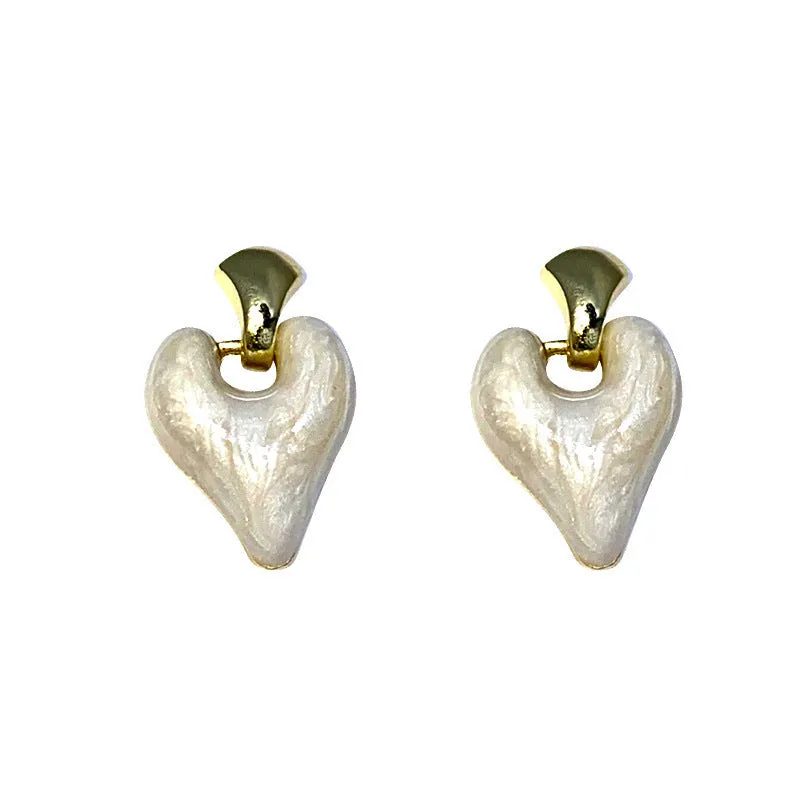 Pearlescent Heart Drop Earrings jlt11640