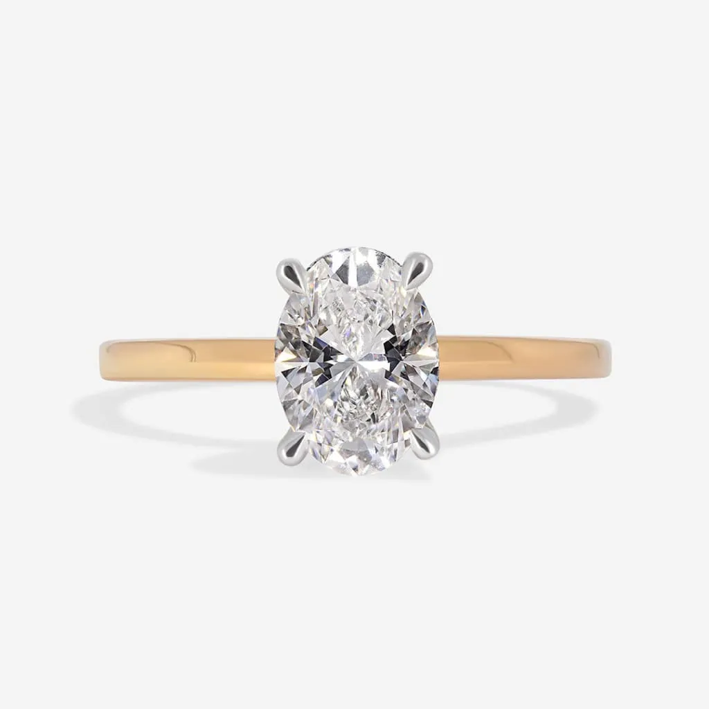 PENNY 1ct | Oval Solitaire Lab Diamond Set in 18ct Gold