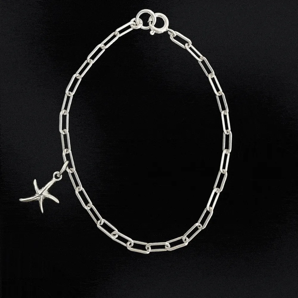 Personalised Small Silver Paperclip Chain Bracelet