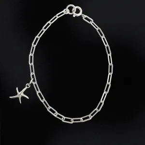 Personalised Small Silver Paperclip Chain Bracelet