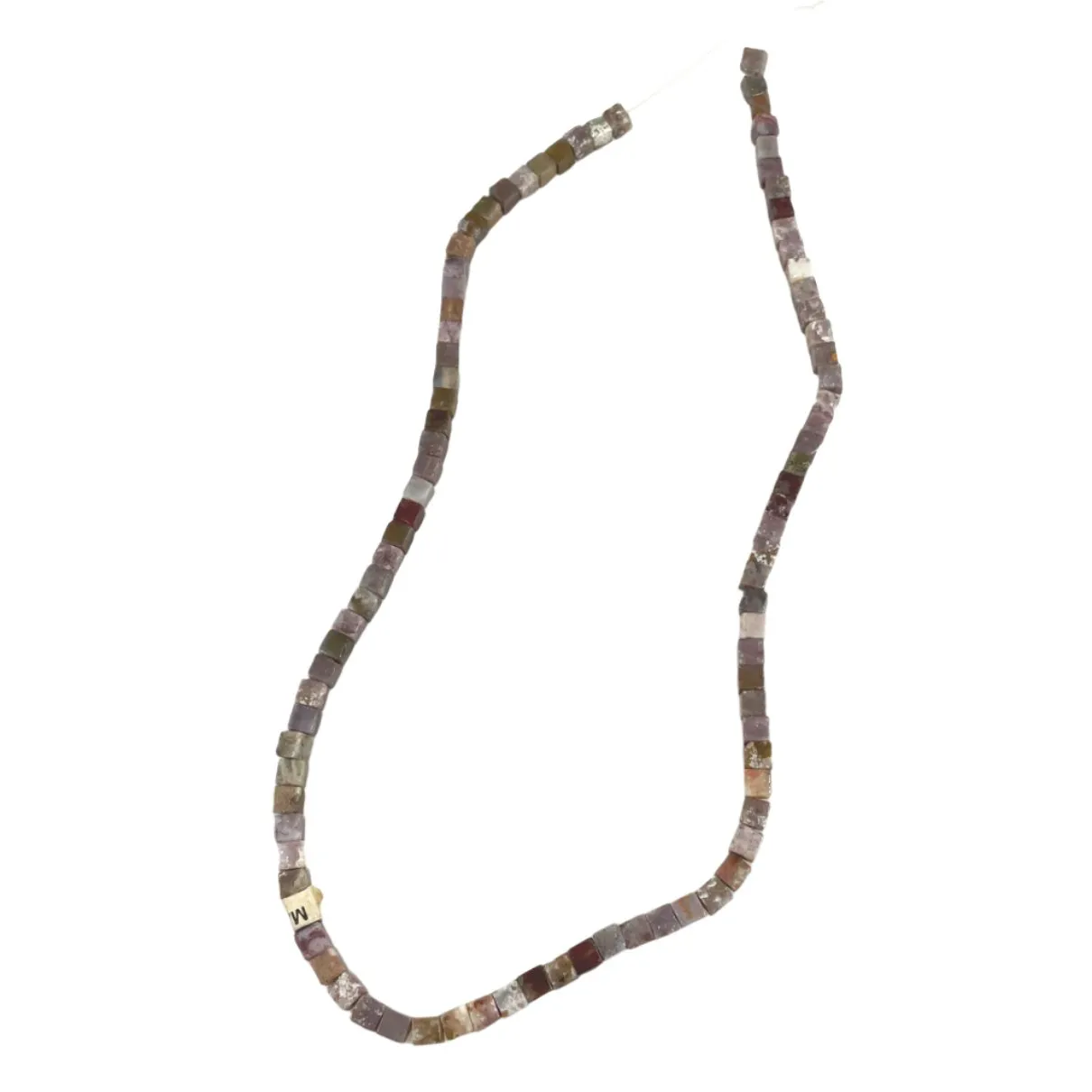 Purple Crazy Agate Square Beads Natural 4mm