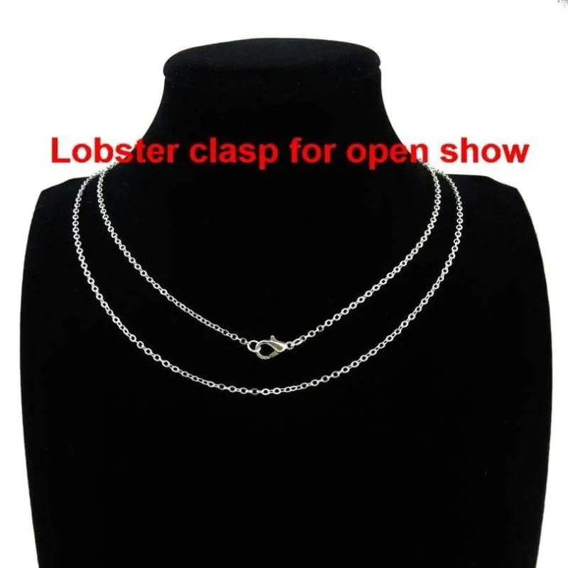 Q4A34 18" Silver Chain Alloy Collar Choker Necklace Flower Jesus Cross Pendant Religious Necklace