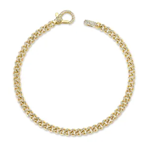 READY TO SHIP DIAMOND PAVE BABY LINK BRACELET