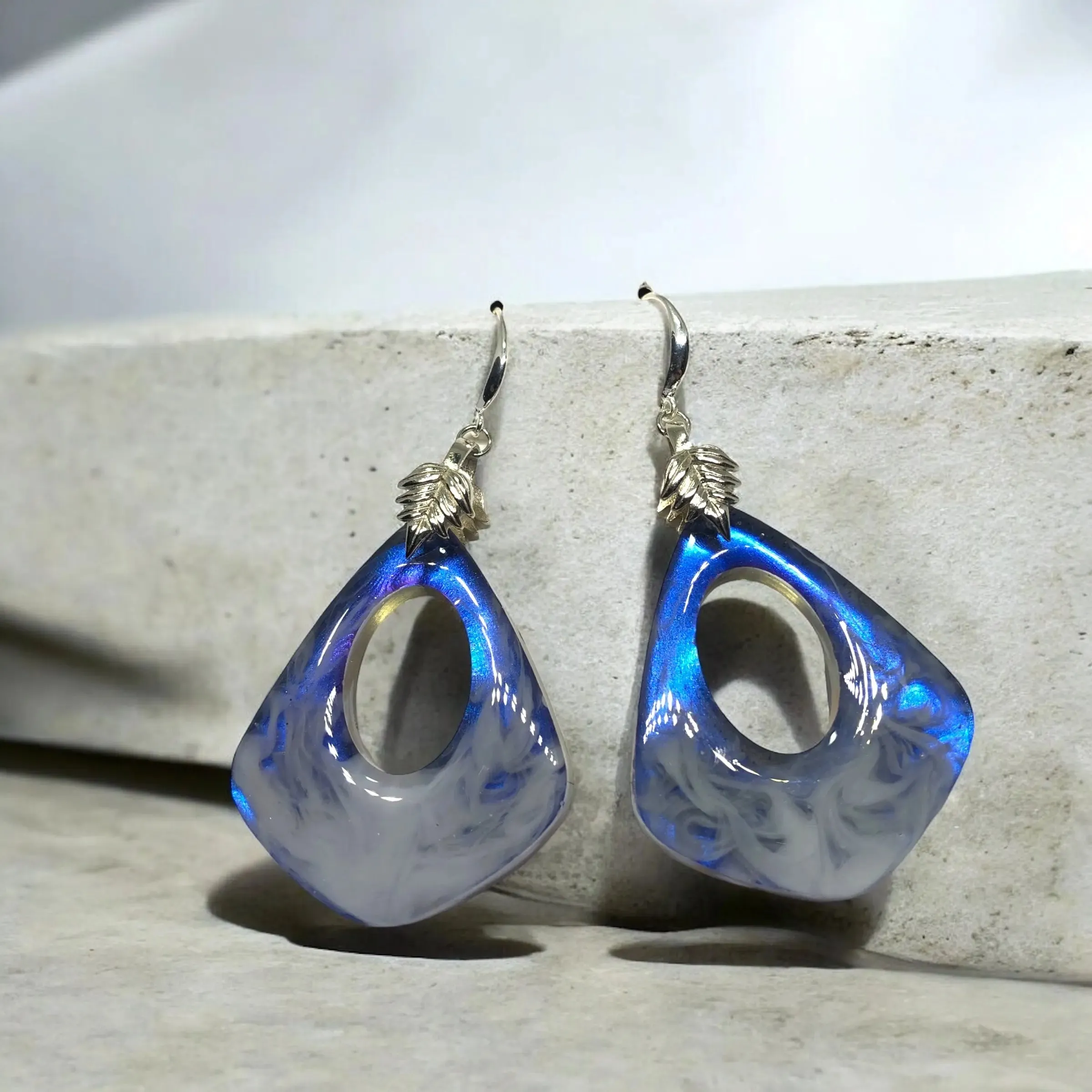 Regal Bloom Purple Earrings