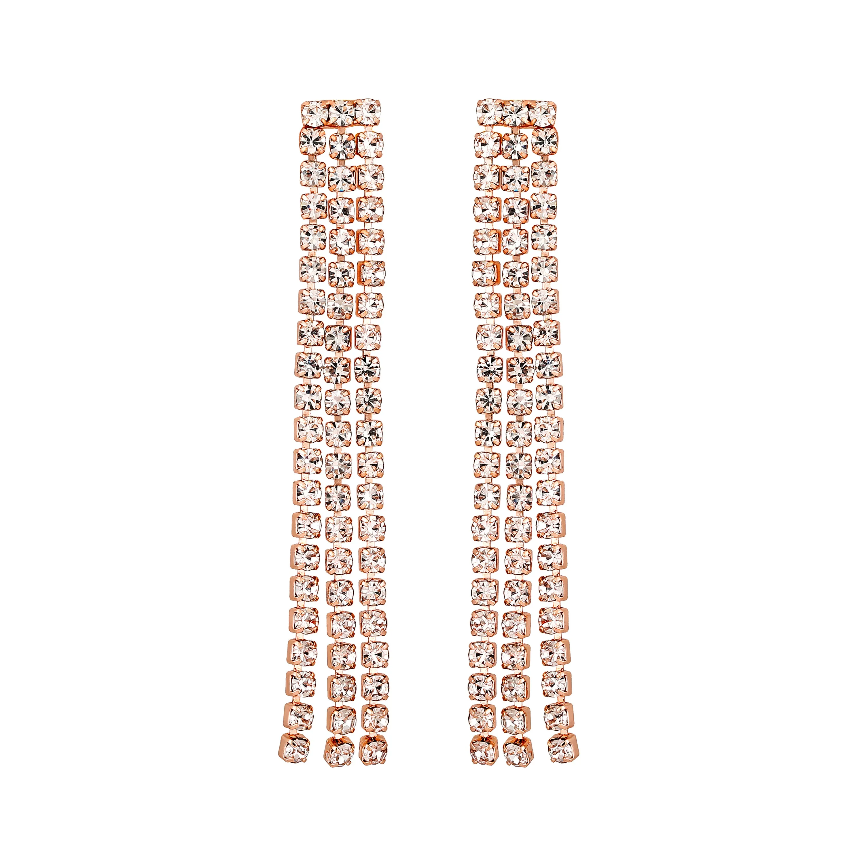 Rhodium Plated Studed Choker Necklace Set