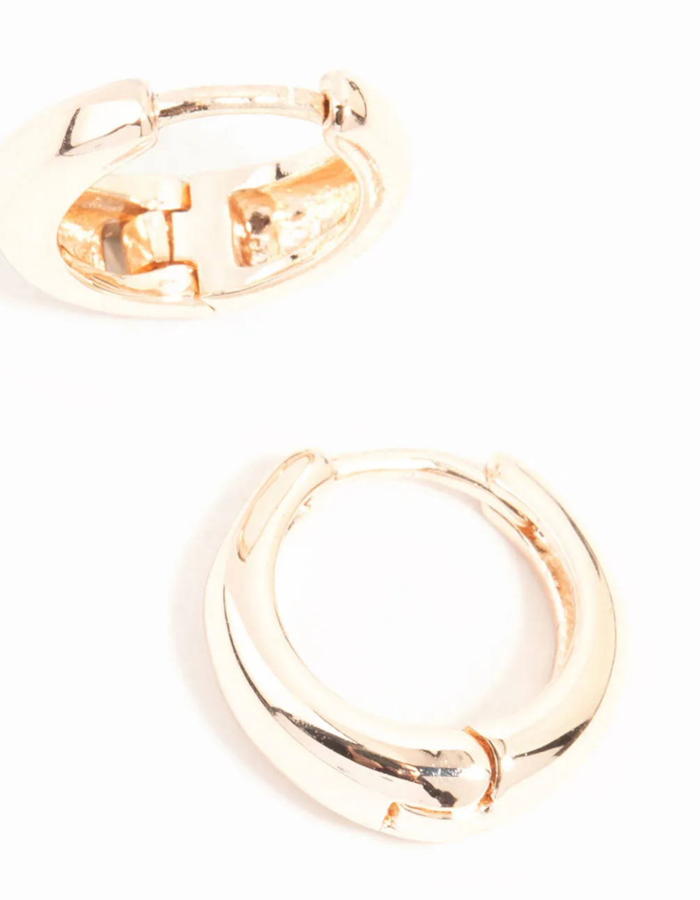 Rose Gold Small Huggie Earrings