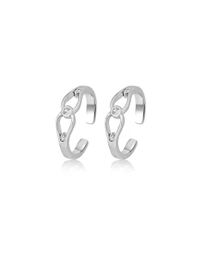 Silver Oval Harmony Ring