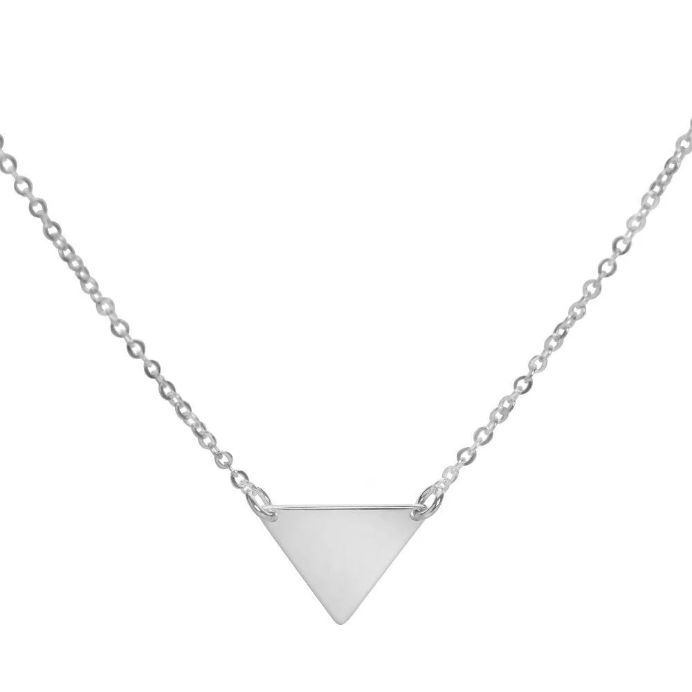 Silver Triangle Chain - For Layering (CHN8651)