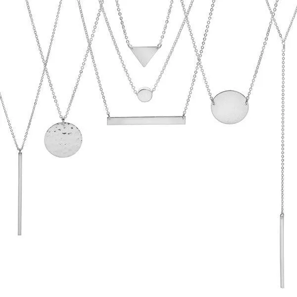 Silver Triangle Chain - For Layering (CHN8651)
