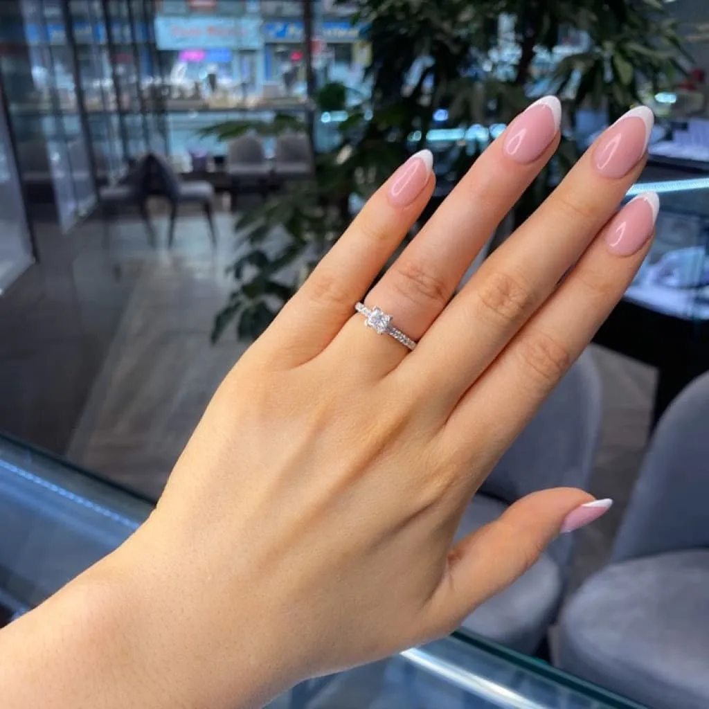 SPENCER | Princess Solitaire Diamond Set in Platinum 0.72ct