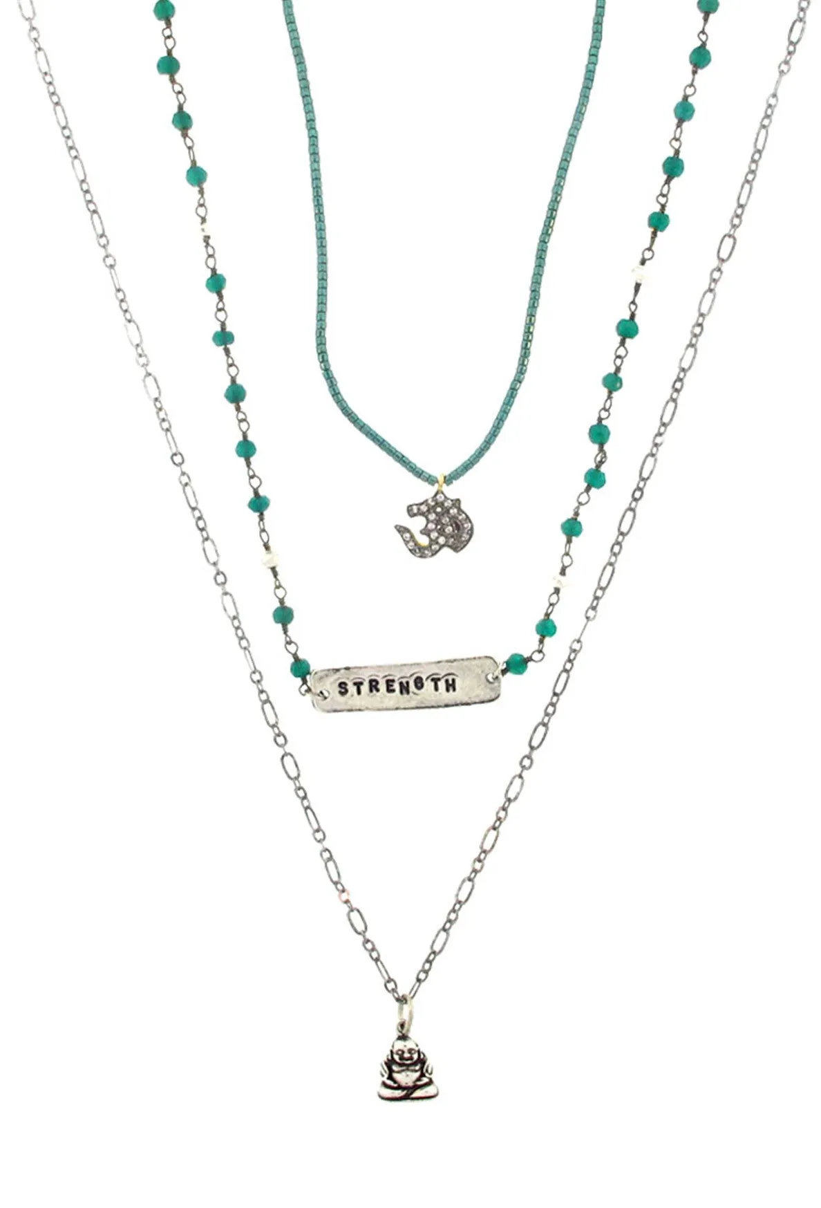 'Strength' Three-Tiered Necklace