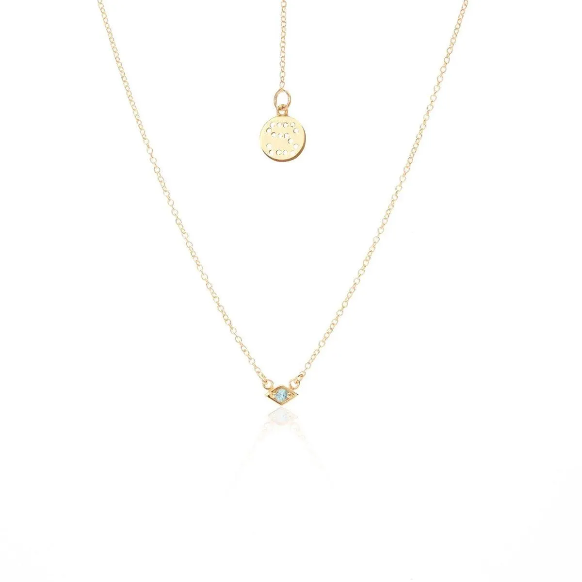 Superfine / Necklace / Keepsake / Blue Topaz   Gold