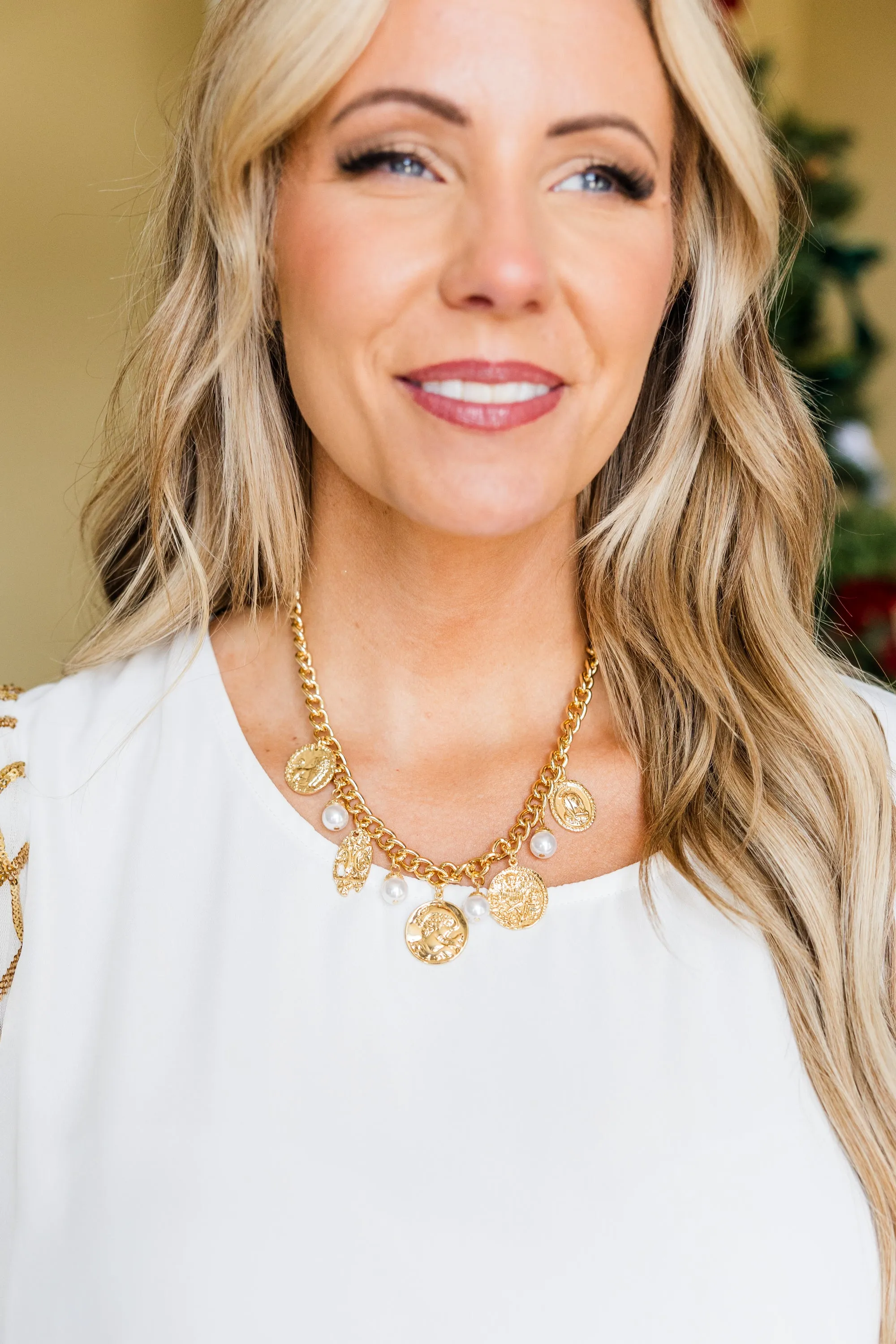 The Thrill Is Gone Necklace, Gold