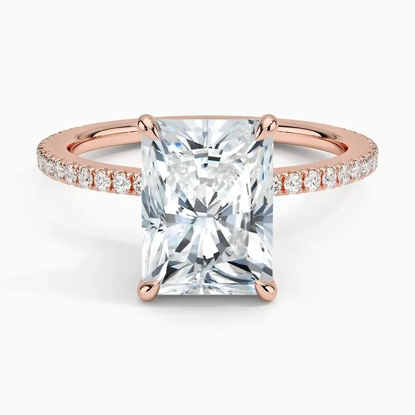 Timeless Radiant Cut Moissanite Engagement Ring