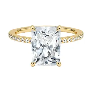 Timeless Radiant Cut Moissanite Engagement Ring