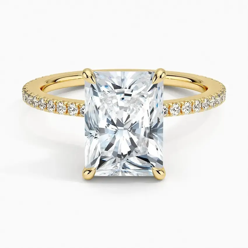 Timeless Radiant Cut Moissanite Engagement Ring