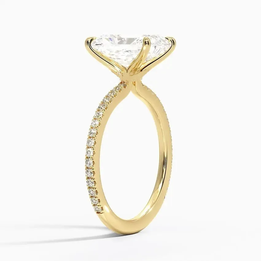 Timeless Radiant Cut Moissanite Engagement Ring