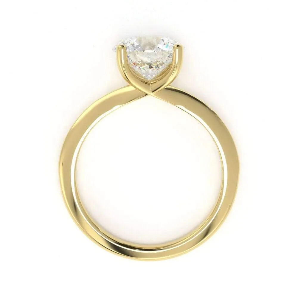 Timeless Round, Solitaire Diamond Ring