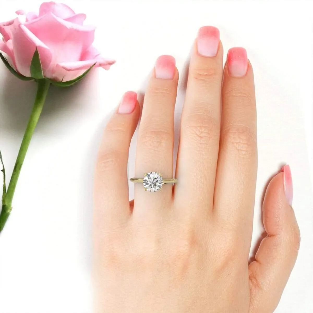 Timeless Round, Solitaire Diamond Ring