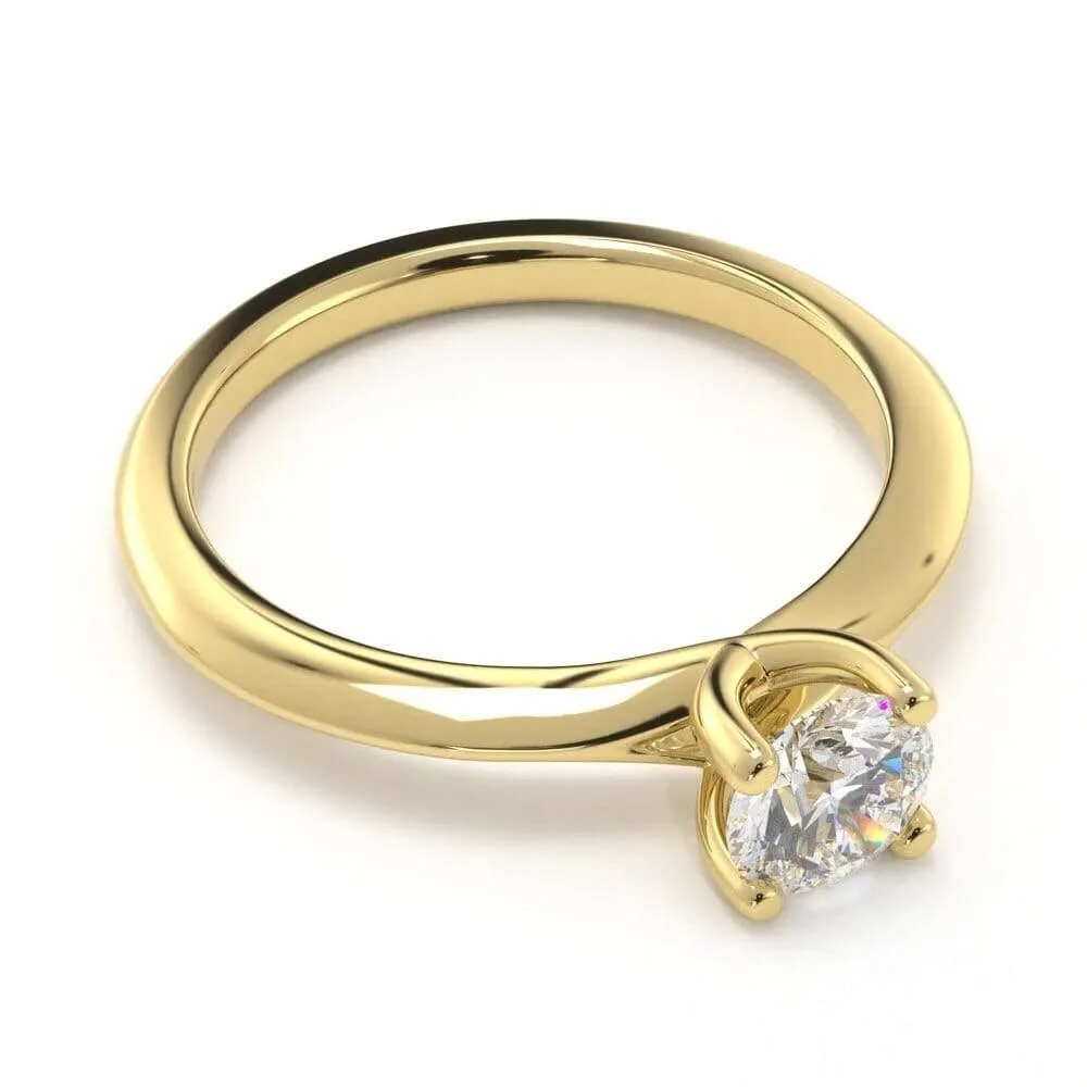 Timeless Round, Solitaire Diamond Ring