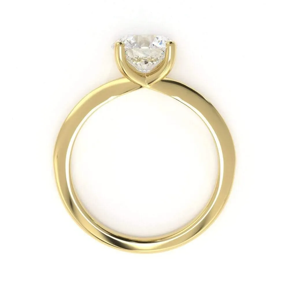 Timeless Round, Solitaire Diamond Ring