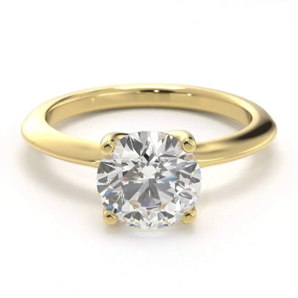 Timeless Round, Solitaire Diamond Ring